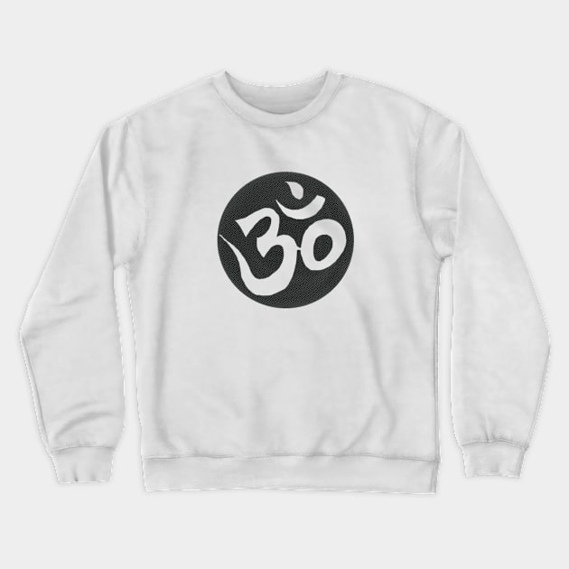 Sacred Spiritual Awakening Om Symbol Crewneck Sweatshirt by PlanetMonkey